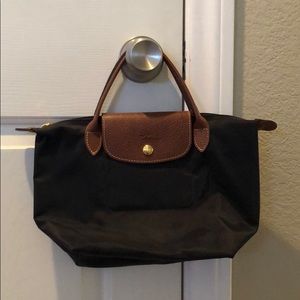Longchamp Mini LePliage Bag in Black Nylon